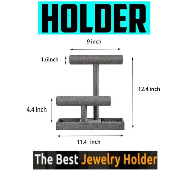 ✅🗣🚨🔴SALE🔴BEAD LANDING Double BRACELET BAR T-Bar DISPLAY STAND🚨📢💸BUY NOW🤑 - Picture 5 of 16